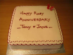 Anniversary Cakes in Exeter,Devon 